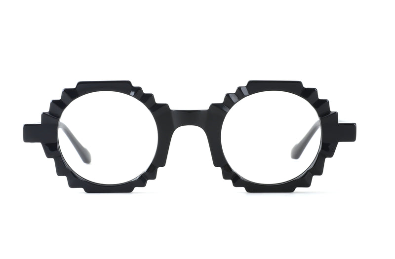 Drew | Round Premium Glasses | Black