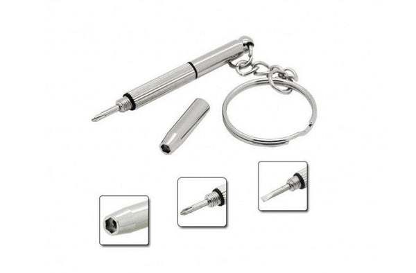 3 in 1 Mini Screwdriver Keyring | Glasses Accessories