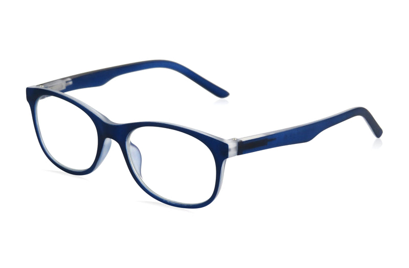 Dora | Blue Light Petite Small Glasses | Blue