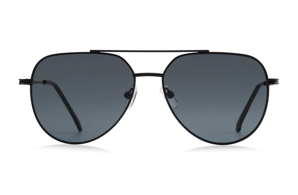 La Presidente | Aviator Sunglasses | Black