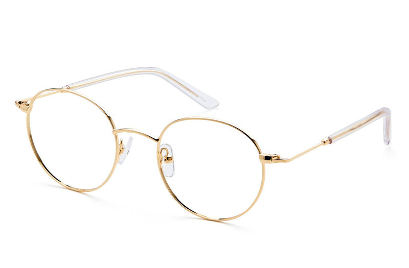 Jane | Round Glasses | Gold