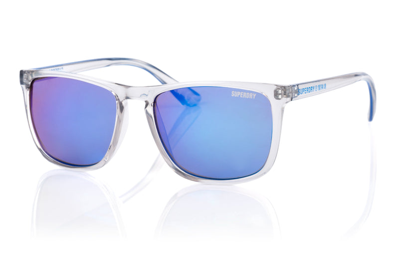 Uniseks Shockwave zonnebril in GLASS CRYSTAL/BLUE REVO | NL Uniseks Shockwave zonnebril in GLASS CRYSTAL/BLUE REVO | NL