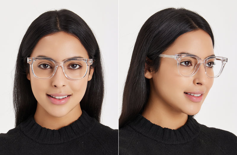 Skylar | Square Premium Clear Glasses