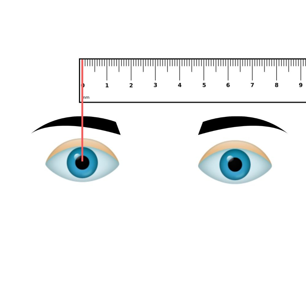 Window Ruler Eyes Printable Millimeter Ruler For Eyeglasses