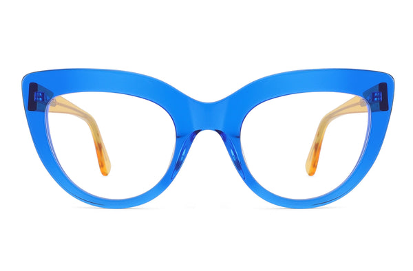 Chelsea | Cat Eye Premium Glasses | Blue