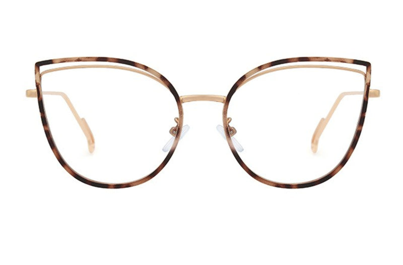 Chloe | Cat Eye Metal Premium Glasses