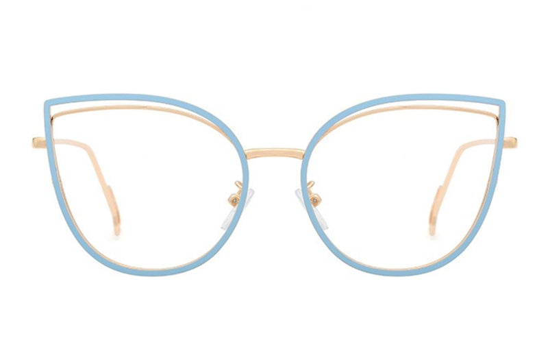 Chloe | Cat Eye Metal Premium Glasses