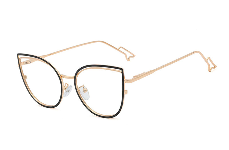 Chloe | Cat Eye Metal Premium Glasses