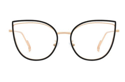 Chloe | Cat Eye Metal Premium Glasses