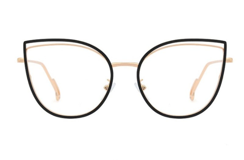 Chloe | Cat Eye Metal Premium Glasses