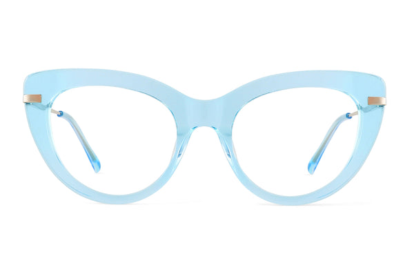 Elsa | Cat Eye Premium Glasses | Blue