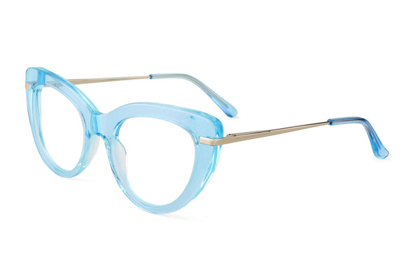 Elsa | Cat Eye Premium Glasses | Blue