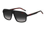 Hugo Boss HG 1195/S Men's Sunglasses - Black/Grey Shaded Lenses, 60mm, Includes Protective Case