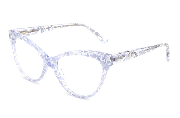 Ice | Cat Eye Premium Glasses | Crystal