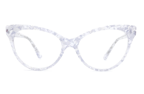 Ice | Cat Eye Premium Glasses | Crystal