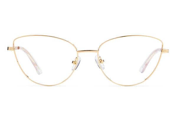 Kylie | Cat Eye Glasses | Gold