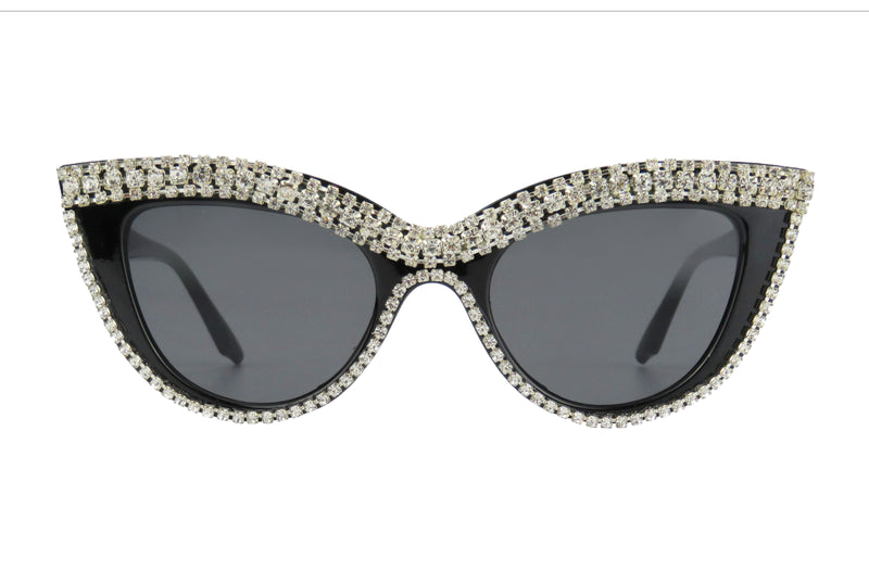 Olivia Sunglasses | Cat Eye Diamond Sunglasses