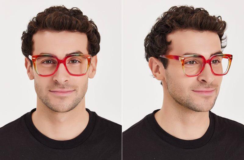 Square Rave Goggles Rave | Square Colourful Glasses – Optical King