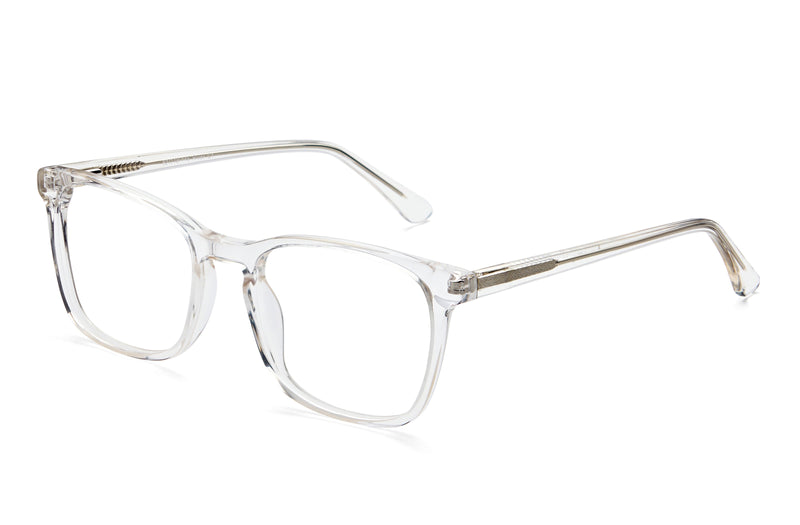 River | Square Clear Glasses | Clear