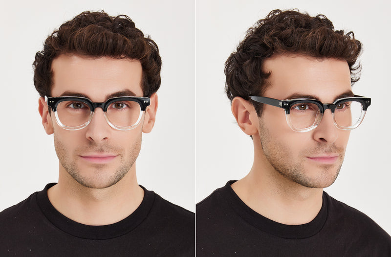 Robbie | Blue Light Browline Glasses