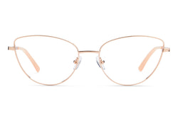 Kylie | Cat Eye Glasses | Rose Gold