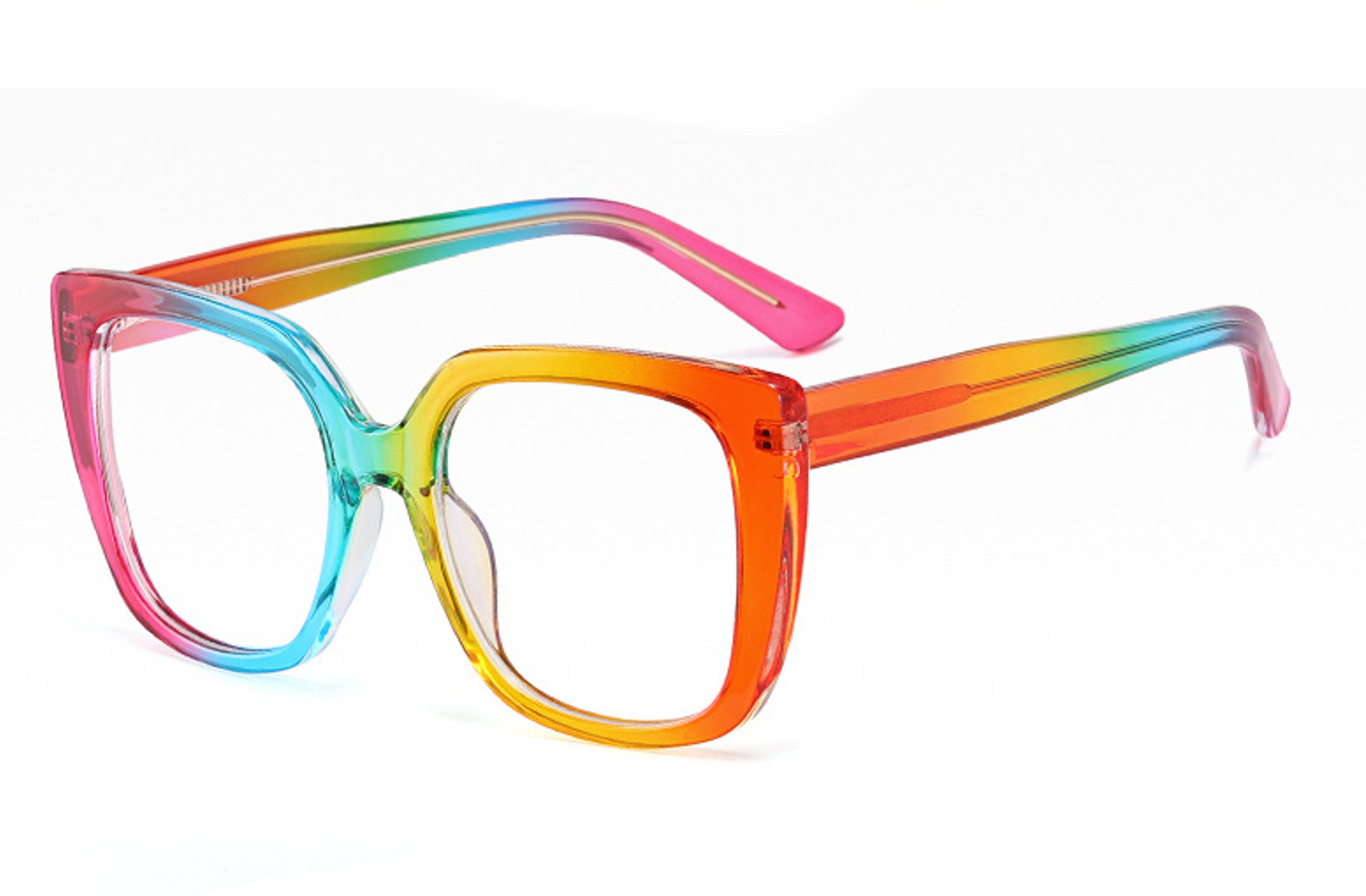 Rubik Blue Light Rainbow Glasses Optical King